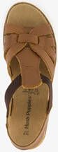 Hush Puppies leren dames sandalen cognac