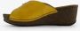 Hush Puppies leren dames sandalen geel Echt leer - Thumbnail 6