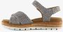 Hush Puppies leren dames sandalen met luipaardprin Wit Uitneembare zool - Thumbnail 3