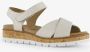 Hush Puppies leren dames sandalen wit Uitneembare zool - Thumbnail 6