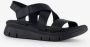 Hush Puppies leren dames sandalen zwart - Thumbnail 5