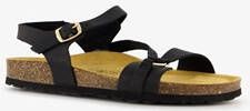 Hush Puppies leren dames sandalen zwart