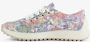 Hush Puppies leren dames sneakers bloemenprint Wit Uitneembare zool - Thumbnail 4