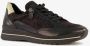 Hush Puppies leren dames sneakers zwart goud Uitneembare zool - Thumbnail 6