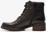 Hush Puppies leren dames veterlaarsjes Zwart - Thumbnail 5