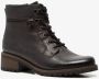 Hush Puppies leren dames veterlaarsjes Zwart - Thumbnail 7