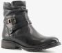 Hush Puppies leren enkellaarsjes met gesp zwart - Thumbnail 6