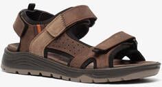 Hush Puppies leren heren sandalen bruin