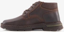 Hush Puppies leren heren veterboots donkerbruin