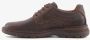 Hush Puppies leren heren veterschoenen donkerbruin Uitneembare zool - Thumbnail 3