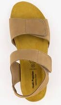 Hush Puppies suede dames bio sandalen beige