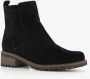 Hush Puppies suede dames enkellaarsjes zwart - Thumbnail 4