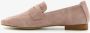 Hush Puppies suede dames loafers beige Echt leer - Thumbnail 4