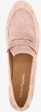 Hush Puppies suede dames loafers beige