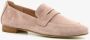 Hush Puppies suede dames loafers beige Echt leer - Thumbnail 8
