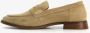 Hush Puppies suede dames loafers donkerbeige Echt leer - Thumbnail 4