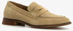 Hush Puppies suede dames loafers donkerbeige