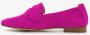 Hush Puppies suede dames loafers fuchsia roze Echt leer - Thumbnail 4