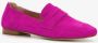 Hush Puppies suede dames loafers fuchsia roze Echt leer - Thumbnail 6