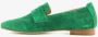 Hush Puppies suede dames loafers groen Echt leer - Thumbnail 4