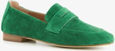 Hush Puppies suede dames loafers groen