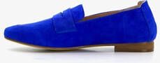 Hush Puppies suede dames loafers kobalt blauw