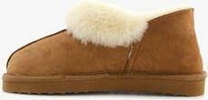 Hush Puppies suede dames pantoffels beige