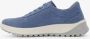 Hush Puppies suede dames sneakers blauw Extra comfort Memory Foam - Thumbnail 3