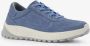 Hush Puppies suede dames sneakers blauw Extra comfort Memory Foam - Thumbnail 5