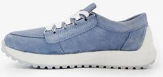 Hush Puppies suede dames sneakers blauw