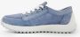 Hush Puppies suede dames sneakers blauw Echt leer Uitneembare zool - Thumbnail 3