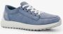 Hush Puppies suede dames sneakers blauw Echt leer Uitneembare zool - Thumbnail 5