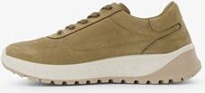 Hush Puppies suede dames sneakers taupe