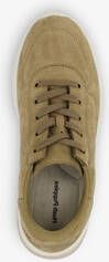 Hush Puppies suede dames sneakers taupe
