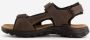 Mountain Peak leren heren sandalen bruin - Thumbnail 12