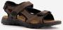 Mountain Peak leren heren sandalen bruin - Thumbnail 14