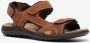 Mountain Peak leren heren sandalen bruin Echt leer - Thumbnail 8