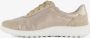 Natuform leren dames sneakers beige Uitneembare zool - Thumbnail 4