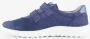 Natuform leren dames sneakers blauw Uitneembare zool - Thumbnail 2