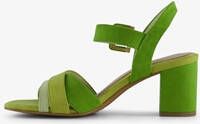 Nova dames sandalen met hak groen