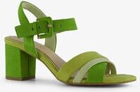 Nova dames sandalen met hak groen