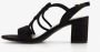 Nova dames sandalen met hak zwart - Thumbnail 4
