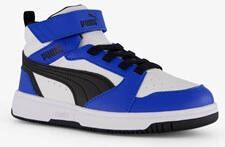 Puma Rebound V6 Mid kinder sneakers blauw