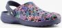 Scapino Dames klompen met bloemenprint Blauw Clogs - Thumbnail 5