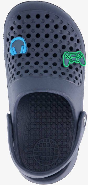 Scapino Jongens klompen blauw met game pins