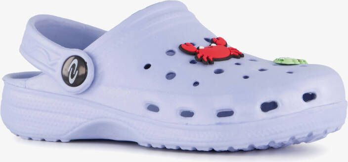 Scapino Kinder klompen pastelblauw met zeedieren