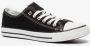 Scapino Lage canvas dames sneakers zwart - Thumbnail 4