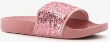 Scapino Meisjes badslippers roze met glitters