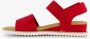Skechers Bobs Desert Kiss dames sandalen rood Extra comfort Memory Foam - Thumbnail 4