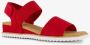 Skechers Bobs Desert Kiss dames sandalen rood Extra comfort Memory Foam - Thumbnail 6